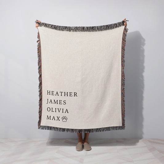 Family Woven Blanket