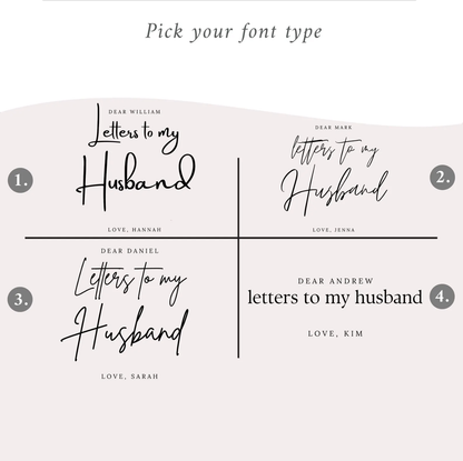 Letters to my Husband Journal