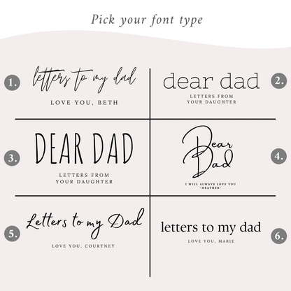 Letters to my Dad Journal