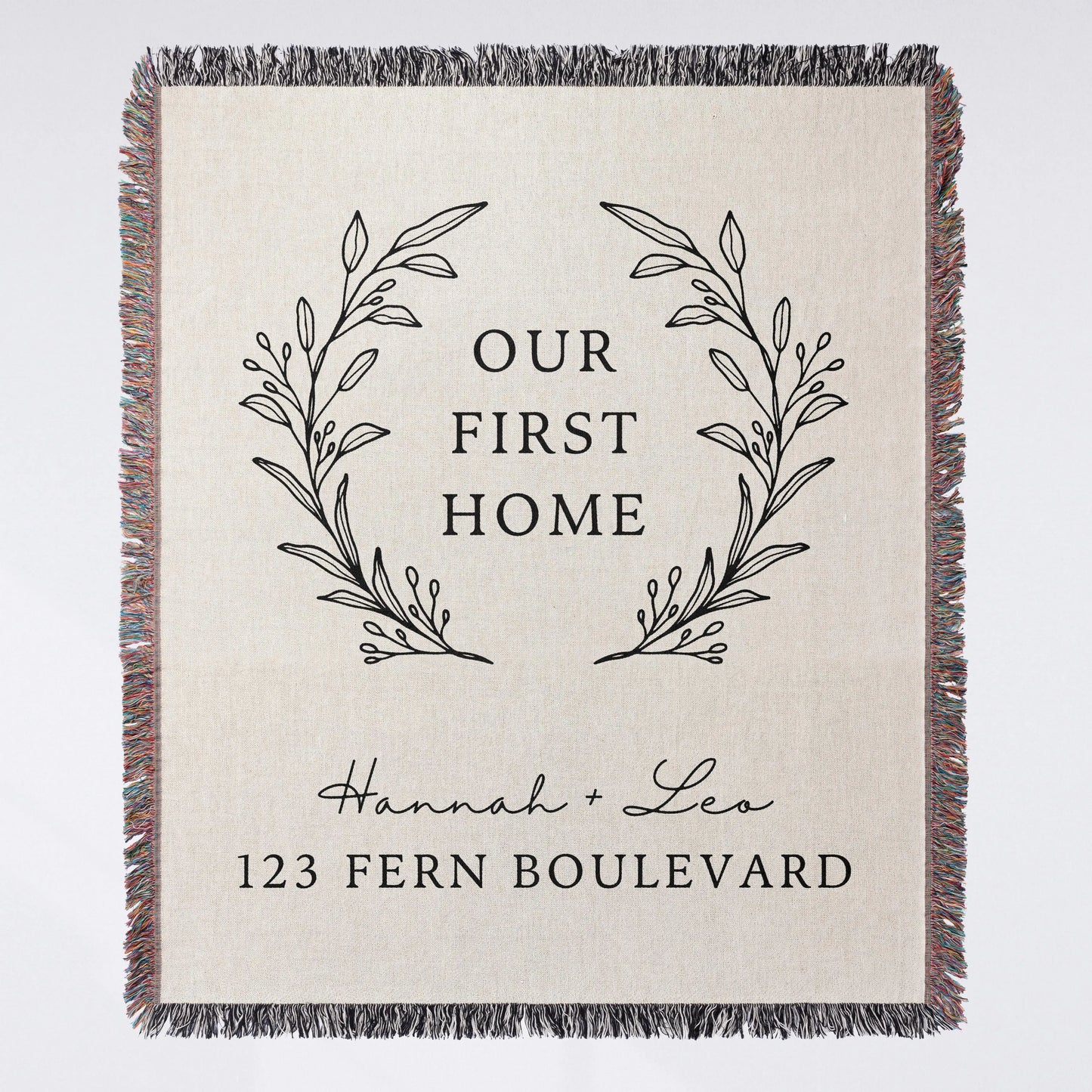 Our First Home Woven Blanket