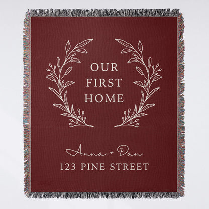 Our First Home Woven Blanket
