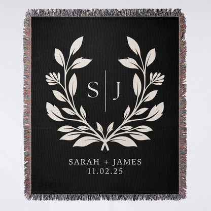 Bridal Couple Woven Blanket