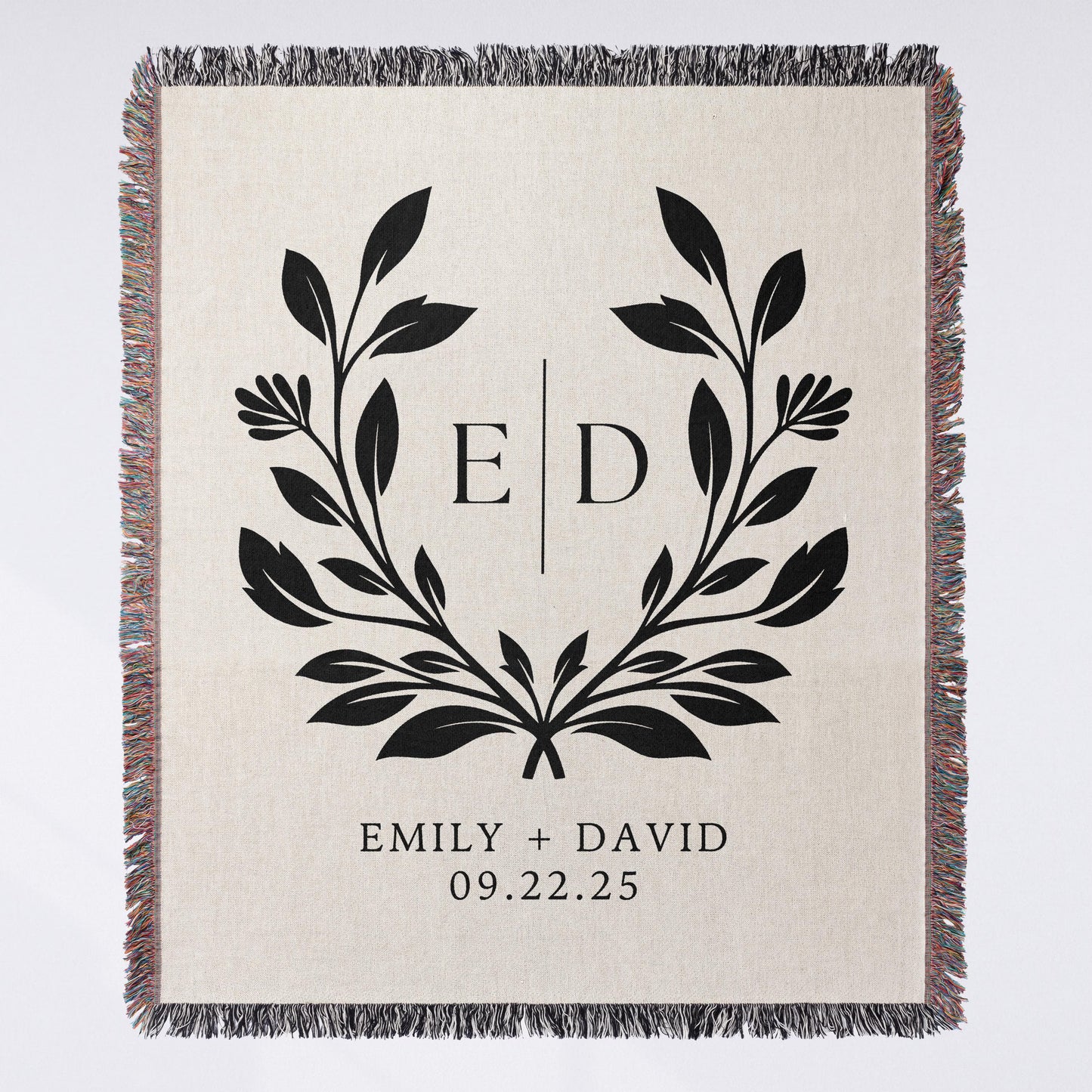Bridal Couple Woven Blanket