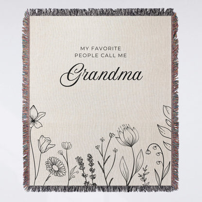 Grandma Appreciation Woven Blanket