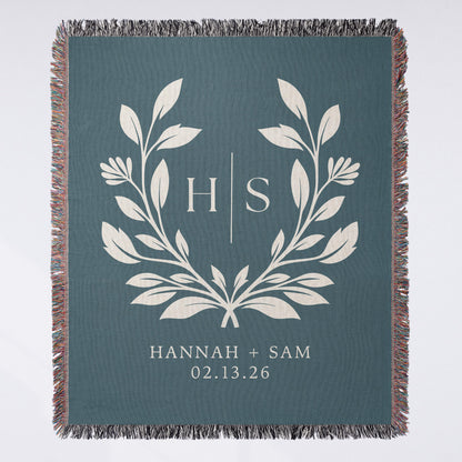 Bridal Couple Woven Blanket