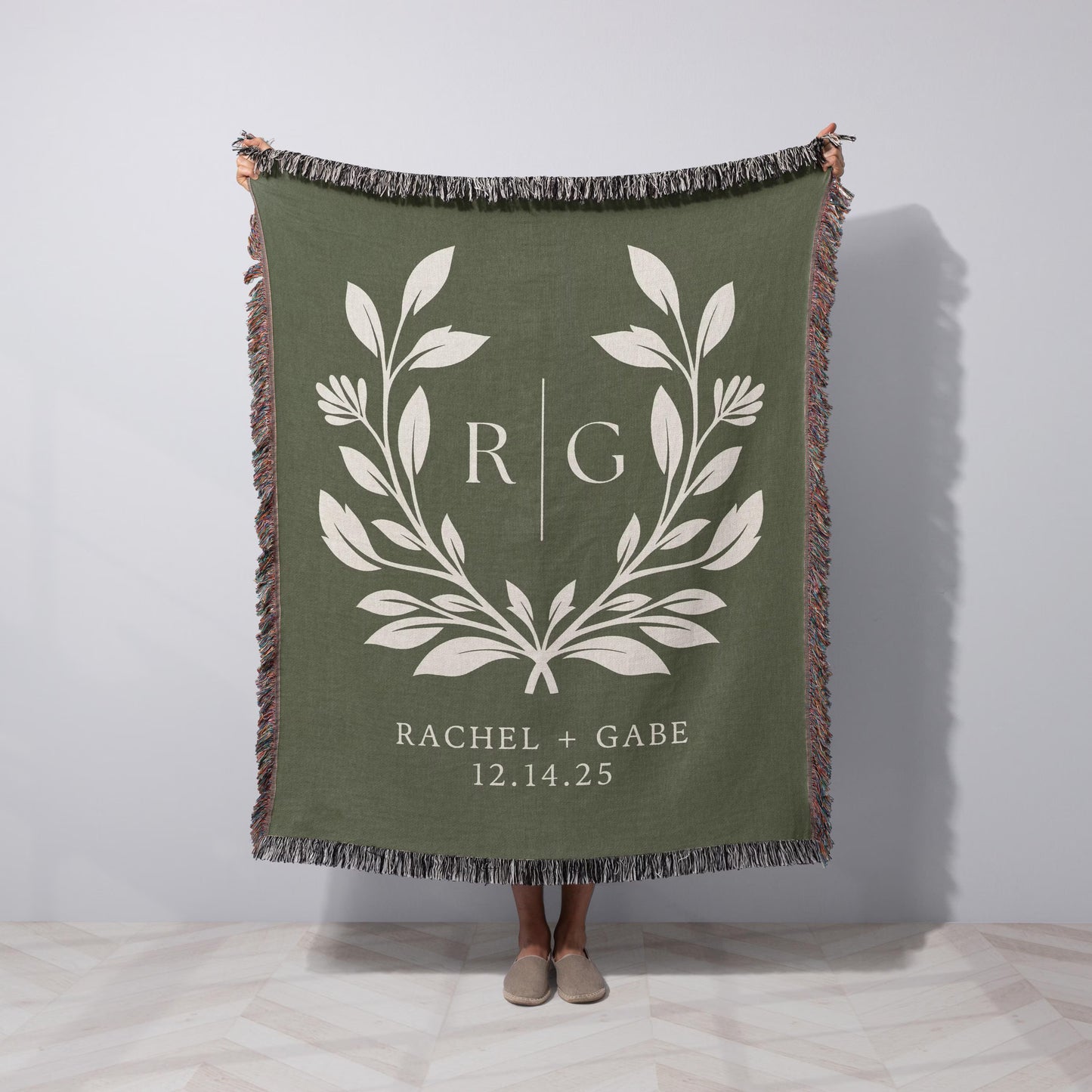 Bridal Couple Woven Blanket