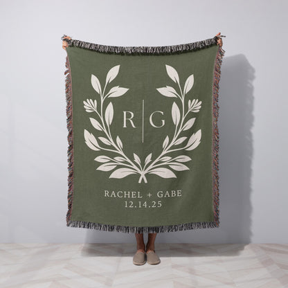Bridal Couple Woven Blanket