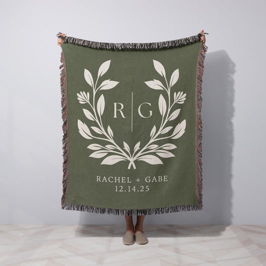 Bridal Couple Woven Blanket