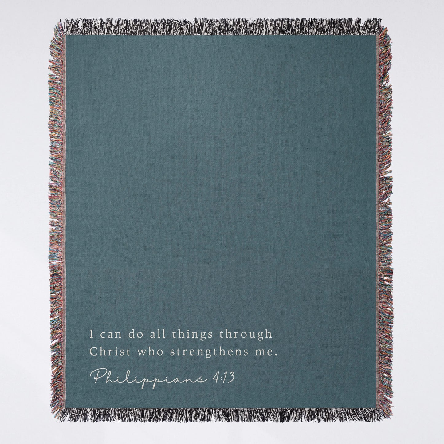 Personalized Scripture Woven Blanket