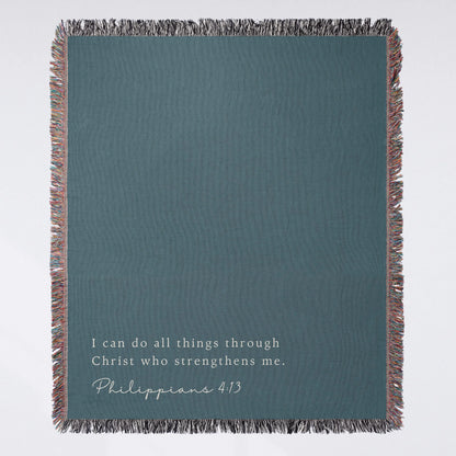 Personalized Scripture Woven Blanket