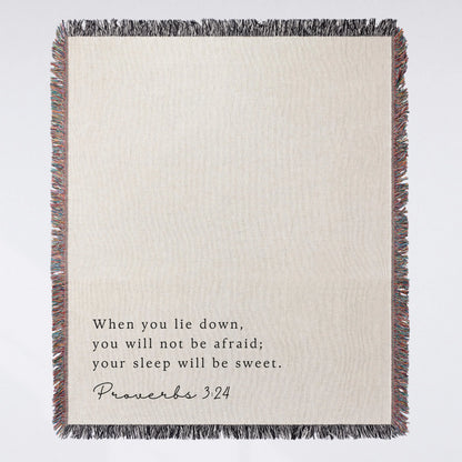 Personalized Scripture Woven Blanket