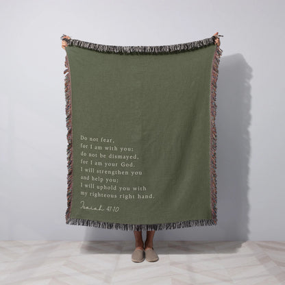 Personalized Scripture Woven Blanket