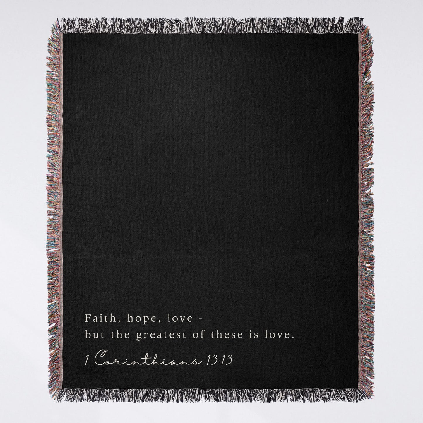 Personalized Scripture Woven Blanket