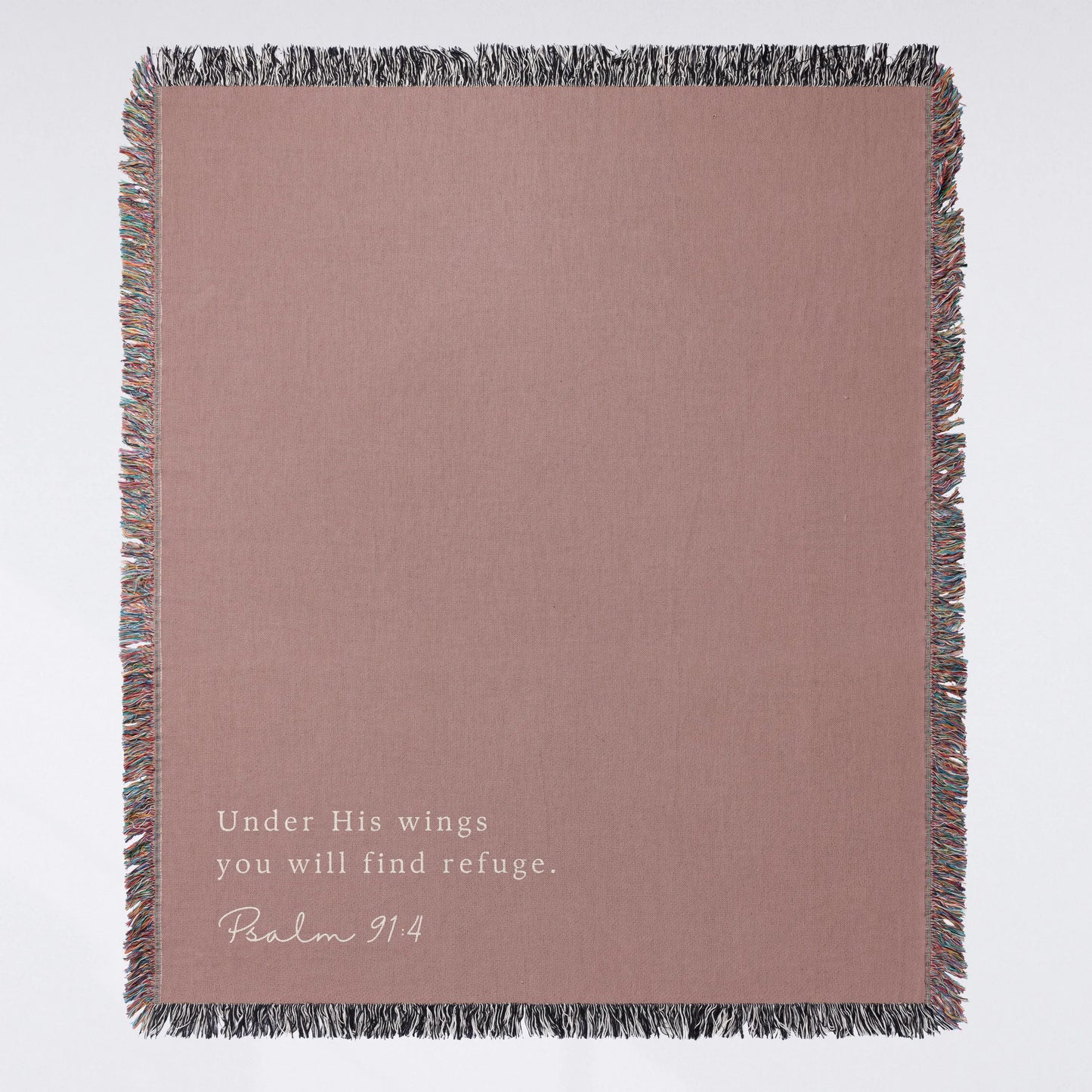 Personalized Scripture Woven Blanket