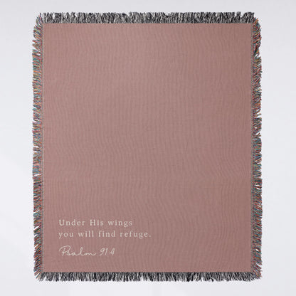 Personalized Scripture Woven Blanket