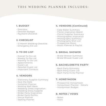 Art Deco Wedding Planner