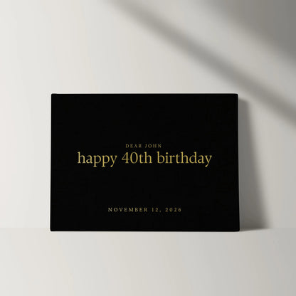Birthday Guest Book