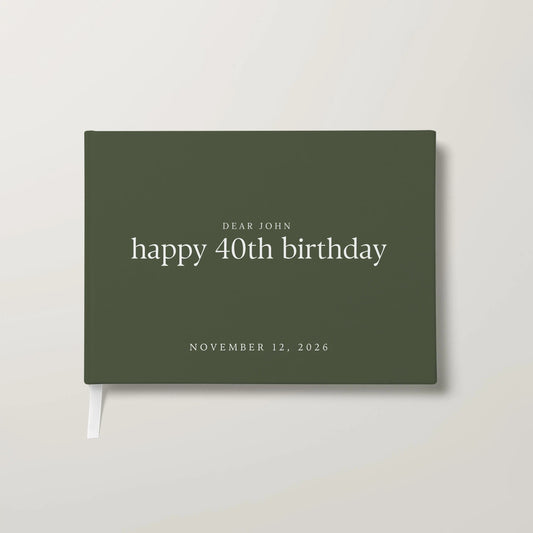 Birthday Guest Book
