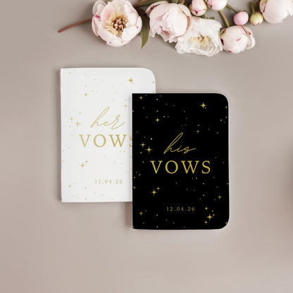 Stars Wedding Vow Book Set