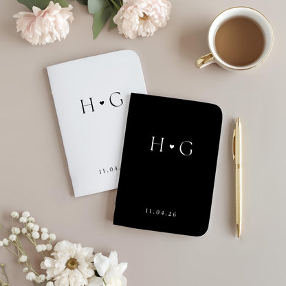 Minimalist Wedding Vow Book Set