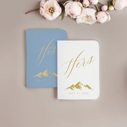 Outdoor Wedding Vow Book Set