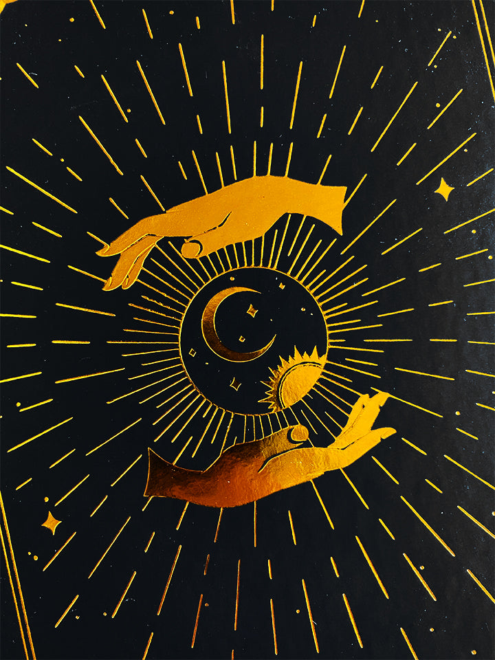 Meditation & Journaling Prompt Cards and 'Intuition' Blank Lined Journal Bundle