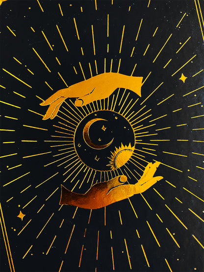 Meditation & Journaling Prompt Cards and 'Intuition' Blank Lined Journal Bundle