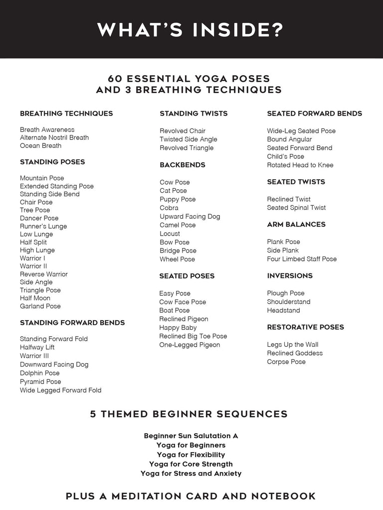 Yoga Exercise Cards: Designed by Certified Yoga Instructor. Video  Instructions Included. Beginner to Advanced Poses and Asana Workout Games.  Improve