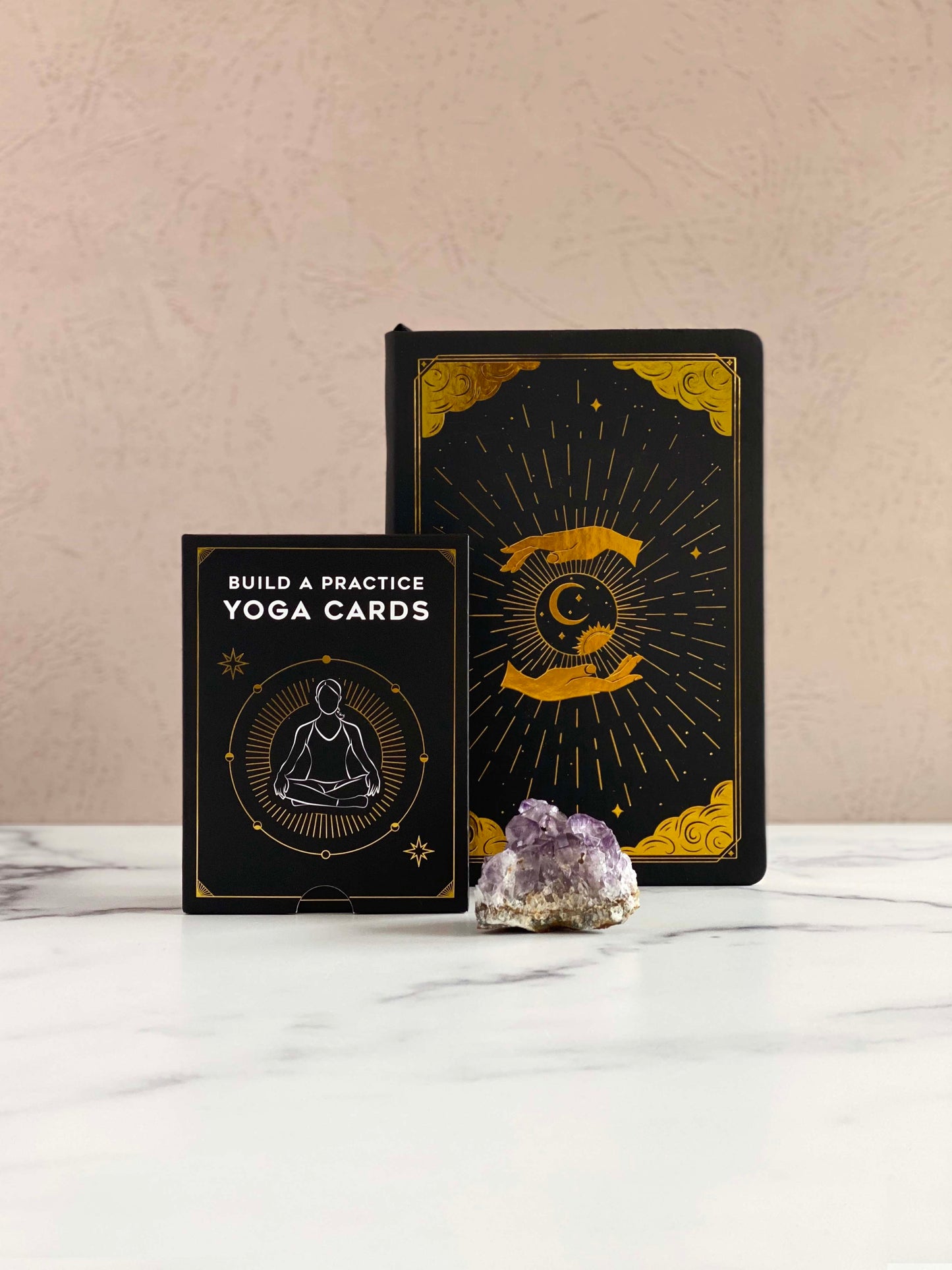 Yoga Cards & 'Intuition' Blank Lined Journal Bundle
