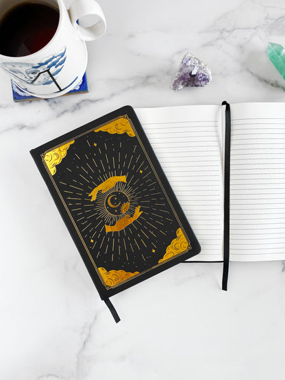 Meditation & Journaling Prompt Cards and 'Intuition' Blank Lined Journal Bundle